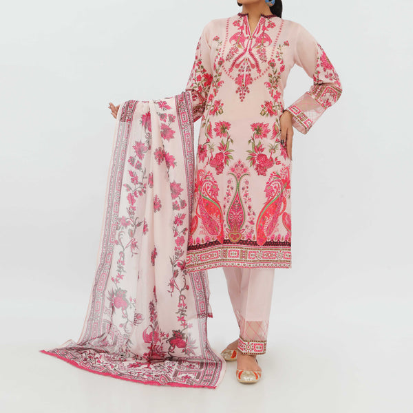 3PC- Digital Printed Lawn Suit PS5256