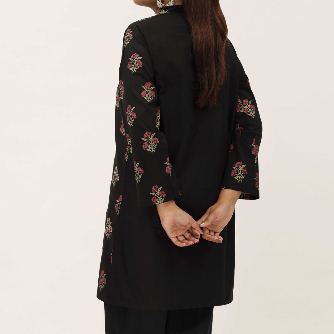 1PC- Screen Printed Cotton Cambric Shirt PS5291