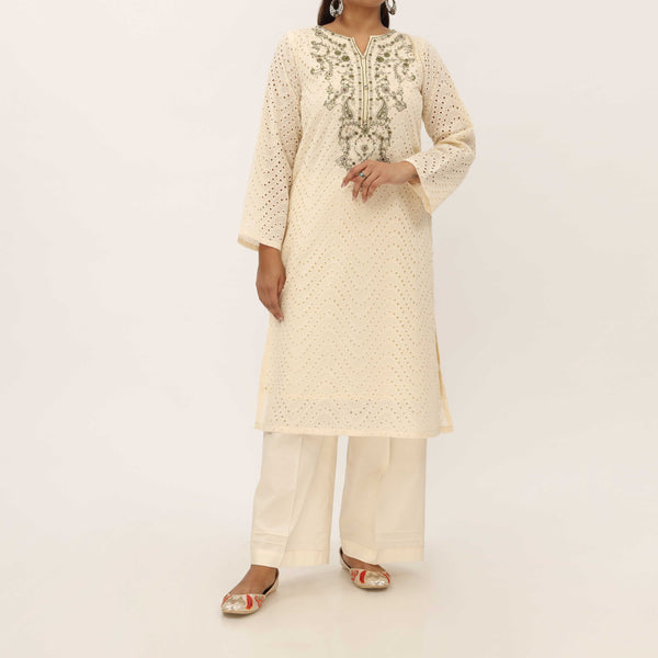 2PC- Chikankari Schifili Suit PS5292