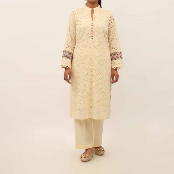 2PC- Schiffly Chikankari Lawn Suit PS5297