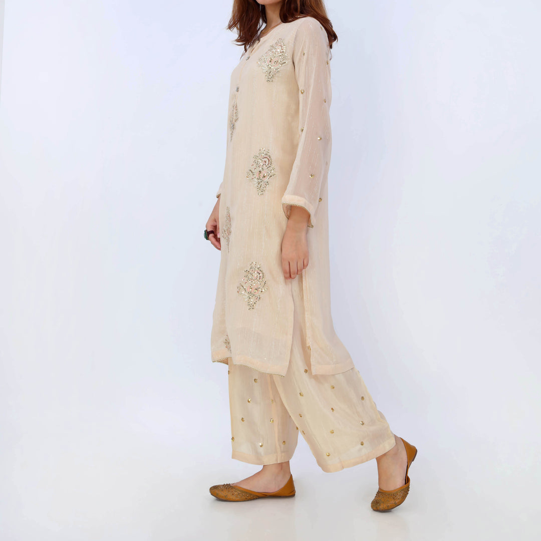 3PC- Chiffon Zari Suit PS5309