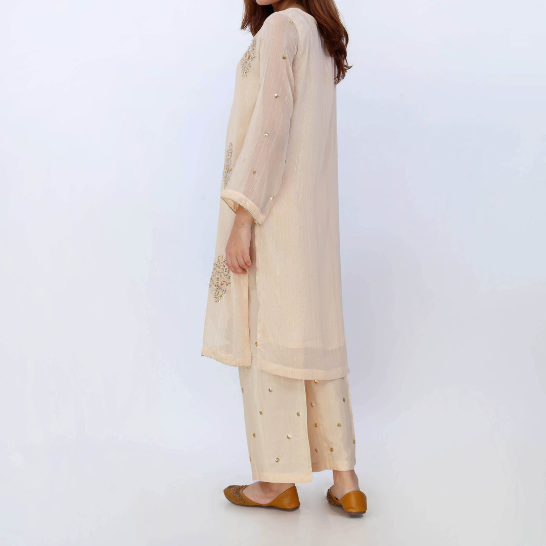 3PC- Chiffon Zari Suit PS5309