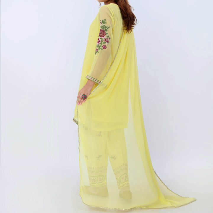 3PC- Crinkle Chiffon Suit PS5313