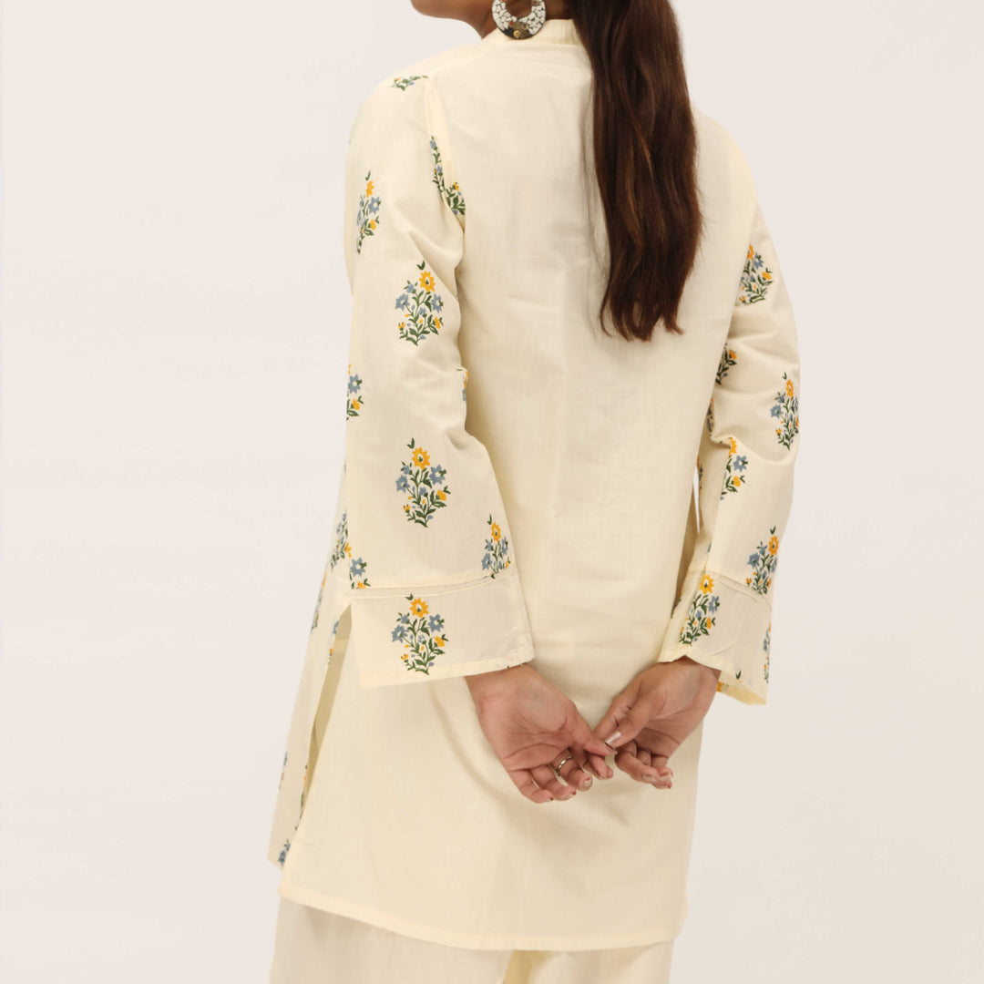 2PC- Screen Printed Cotton Cambric Suit PS5333