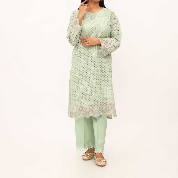 2PC- Chikan Schiffli Lawn Suit PS5334