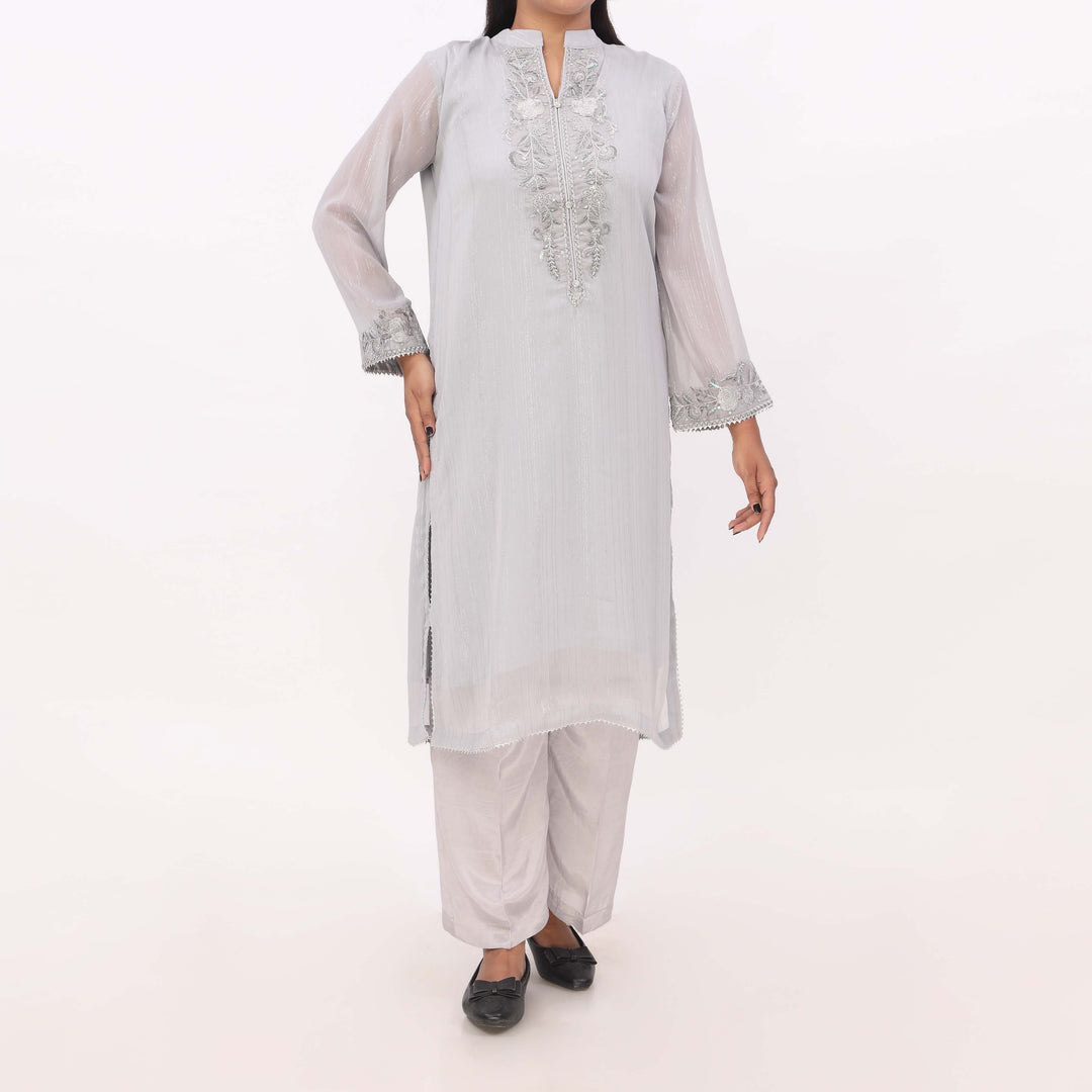 1PC- Chiffon Zari Shirt PS5335