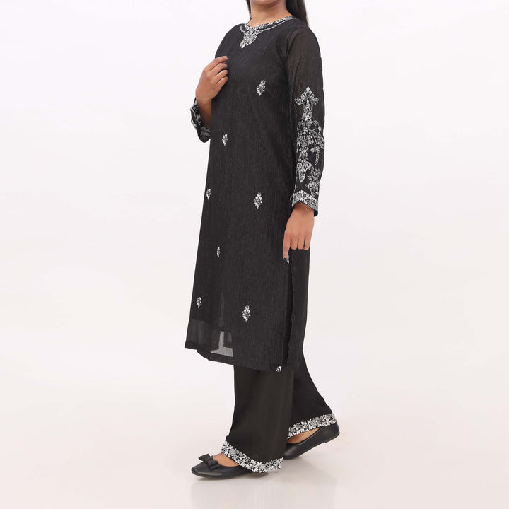 2PC- Embroidered Chiffon Zari Suit PS5336