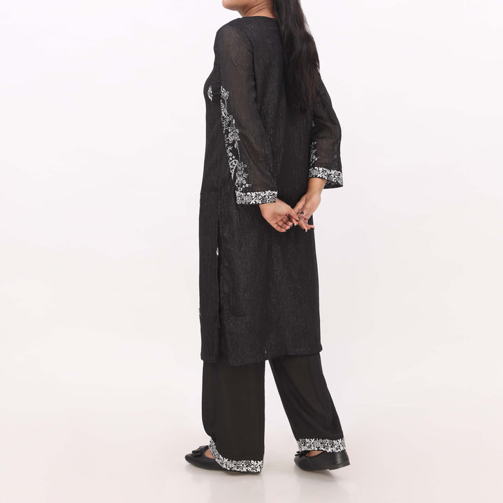 2PC- Embroidered Chiffon Zari Suit PS5336