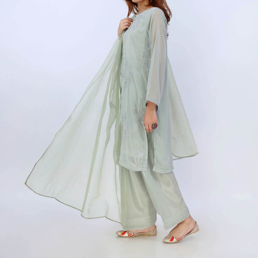 3PC- Chiffon Zari Suit PS5339