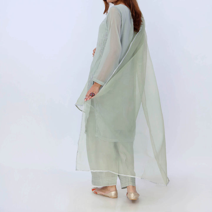 3PC- Chiffon Zari Suit PS5339