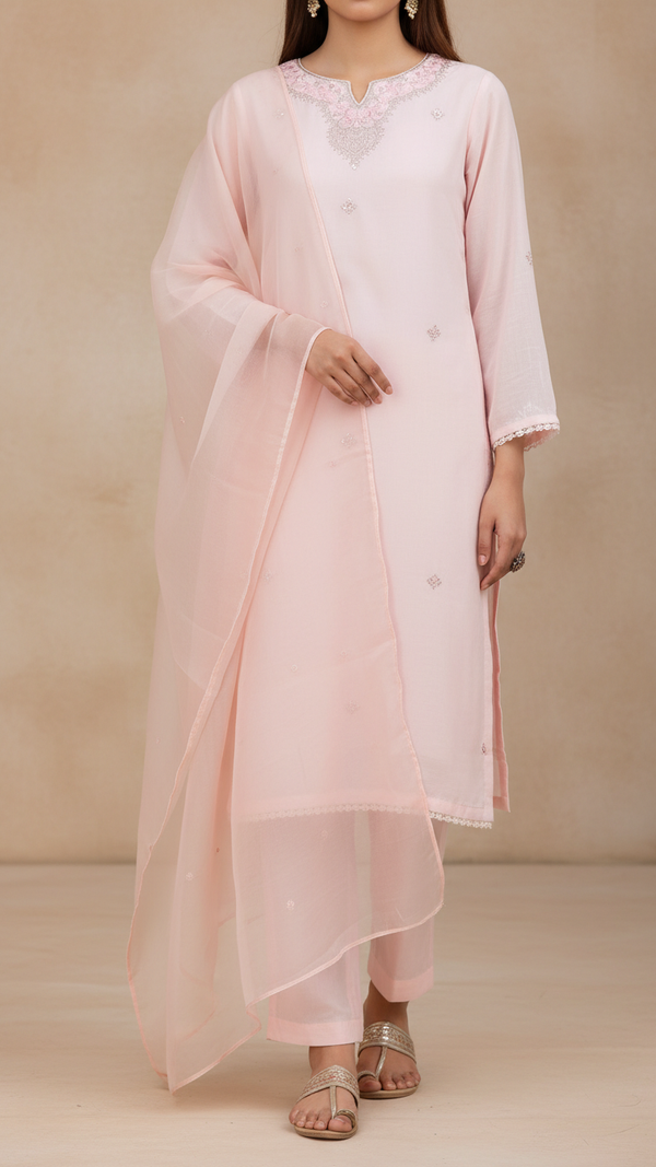 3PC- Broshia Chiffon Suit PS5341