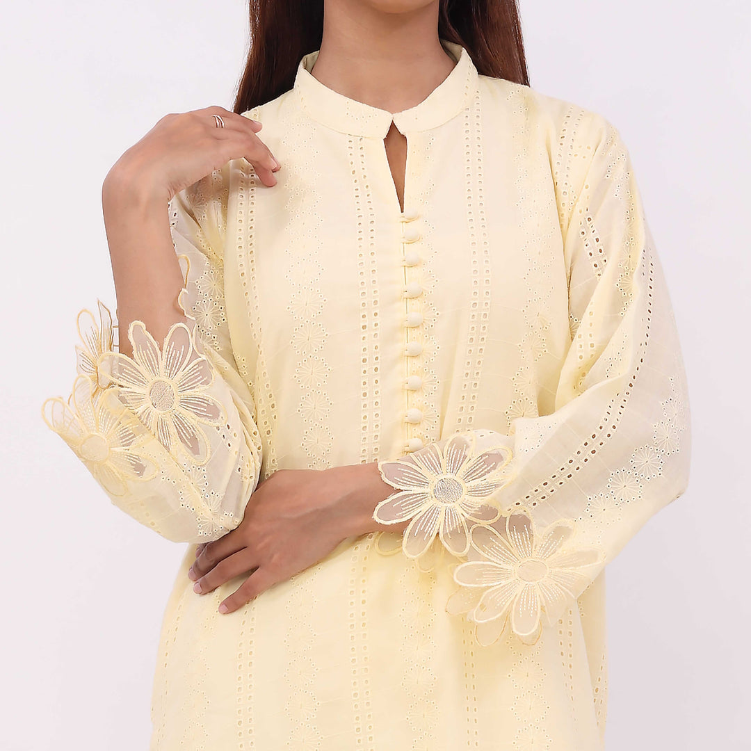 1PC- Chikan Kari Lawn Shirt PS5363