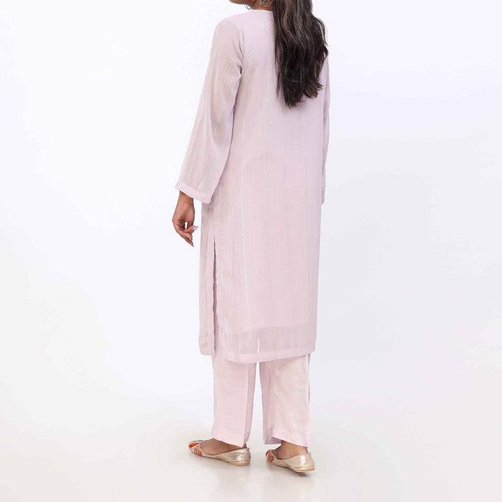 2PC- Embroidered Chiffon Zari Suit PS5372