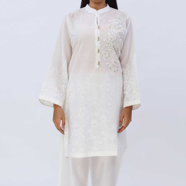 1PC- Printed Lawn Shirt With Embroidery PS5375