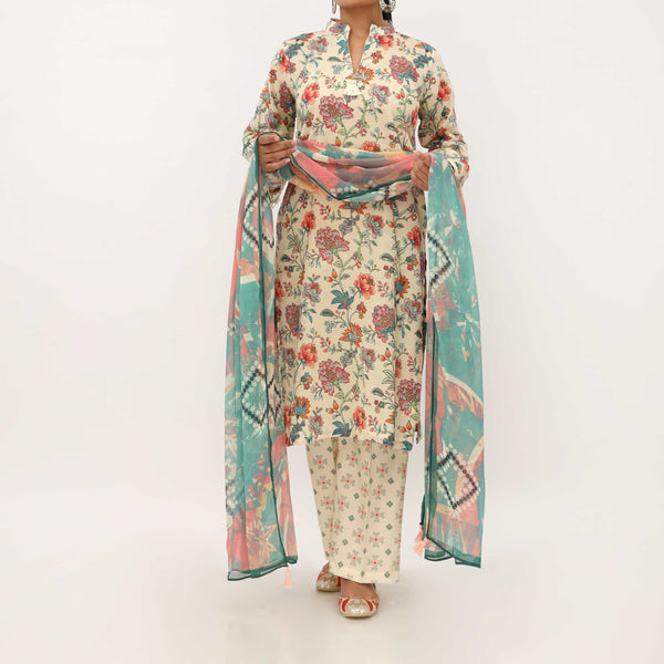 3PC- Digital Printed Lawn Suit PS5379