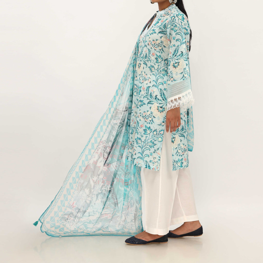 3PC- Digital Printed Lawn Suit PS5381