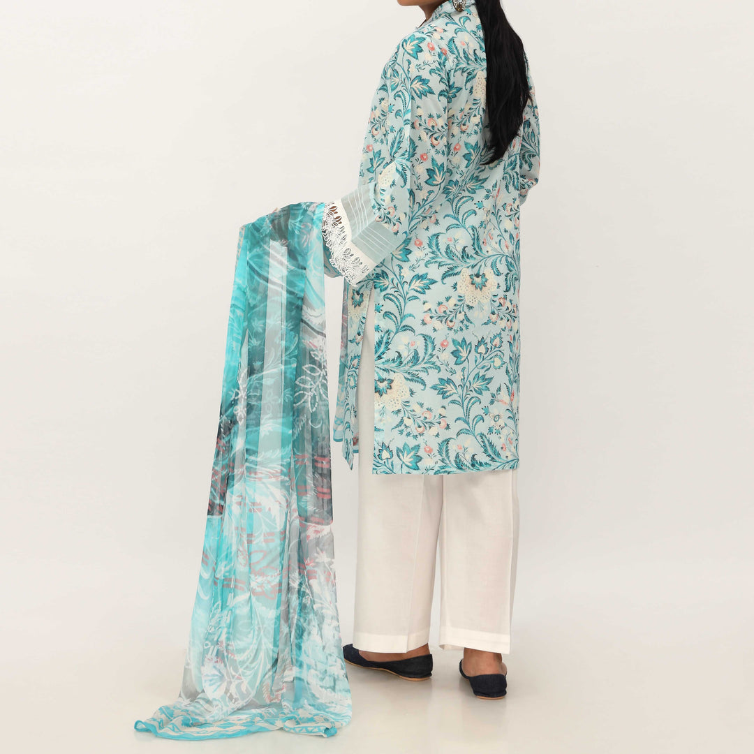 3PC- Digital Printed Lawn Suit PS5381