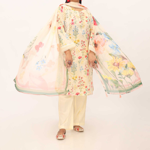 2PC- Digital Printed Lawn Suit PS5383