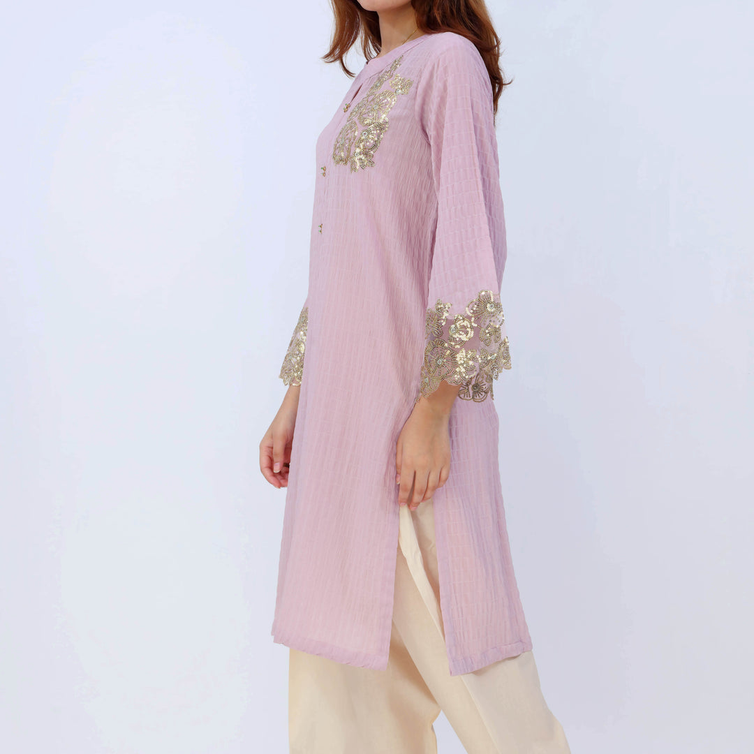 1PC- Crincle Georget Chiffon Shirt PS5387