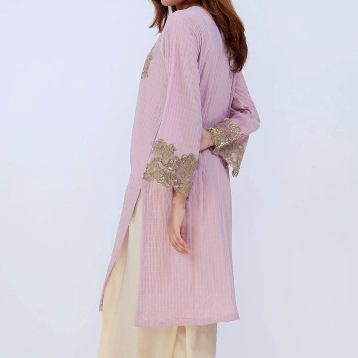 1PC- Crincle Georget Chiffon Shirt PS5387