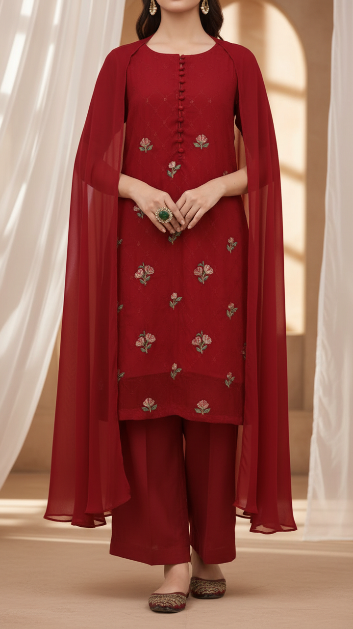 FIAMA<br>3 PC Embroiderd Suit PS5389