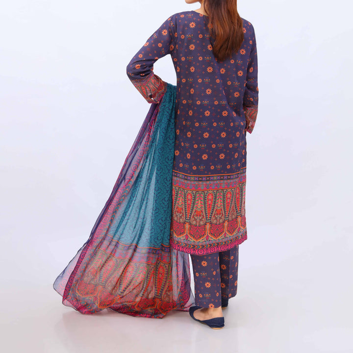 3 PC- Digital Printed Lawn Suit PS5419