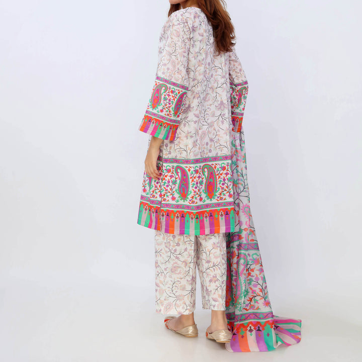 3PC- Digital Printed Lawn Suit PS5428