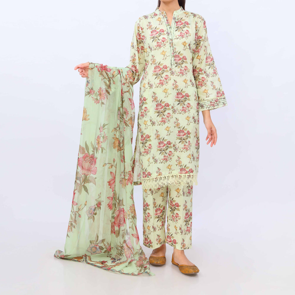 3 PC- Digital Printed Lawn Suit PS5429