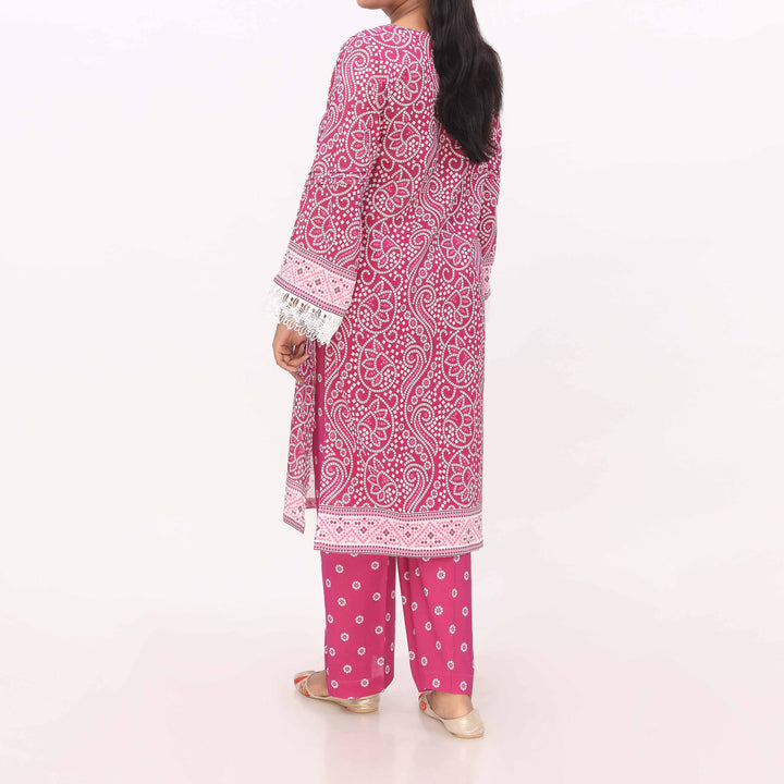 2PC- Digital Printed Cotton Cambric Suit PS5437