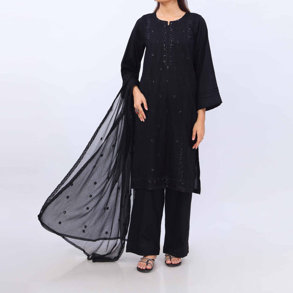 3 PC- Embroidered Cambric Suit PS5448