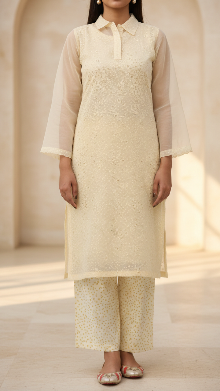 2PC- Organza Suit PS5456