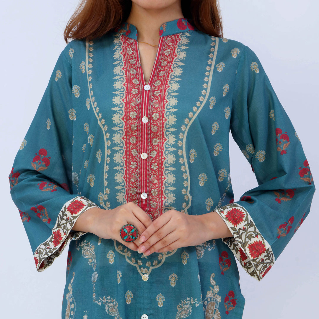3PC- Digital Printed Lawn Suit PS5459