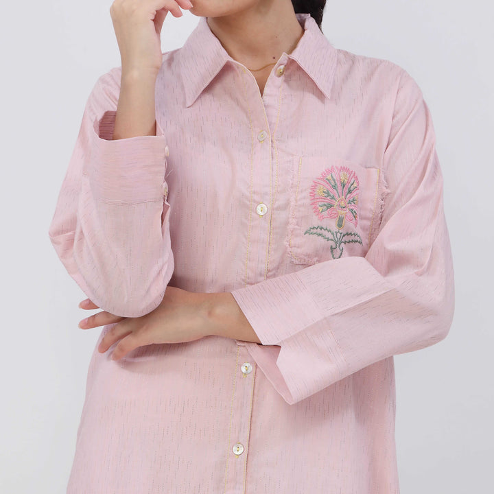 1PC- Yarn Dyed Jaquard Shirt PS5465