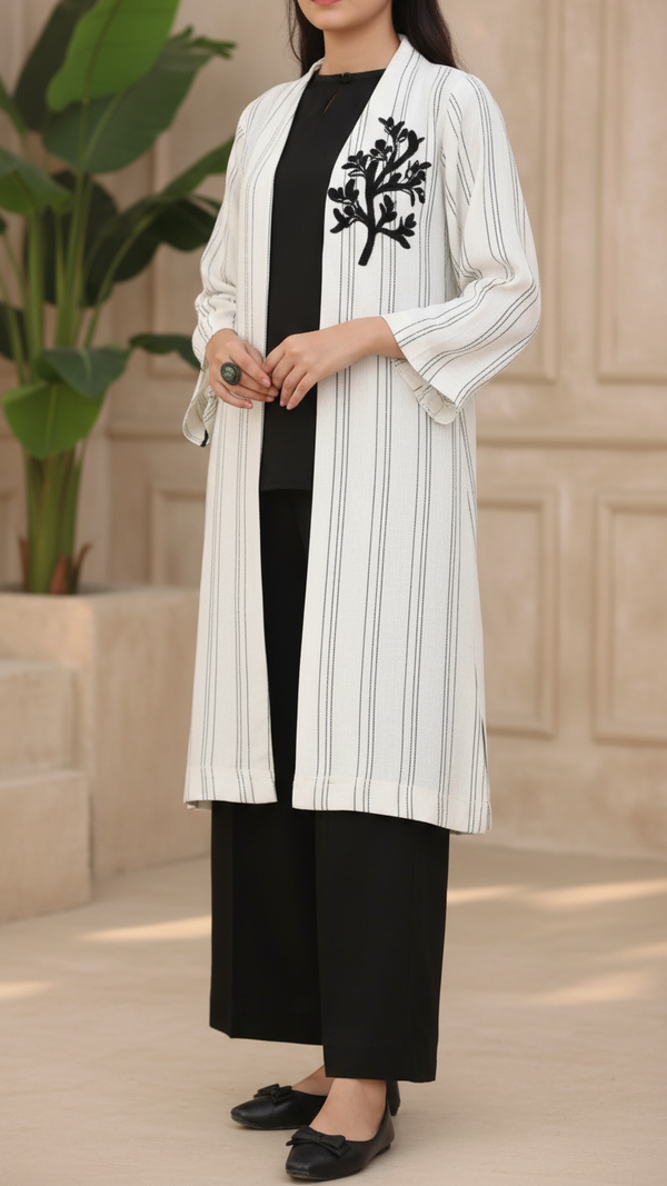 Noire<br>3 PC Embroidered Suit PS5468
