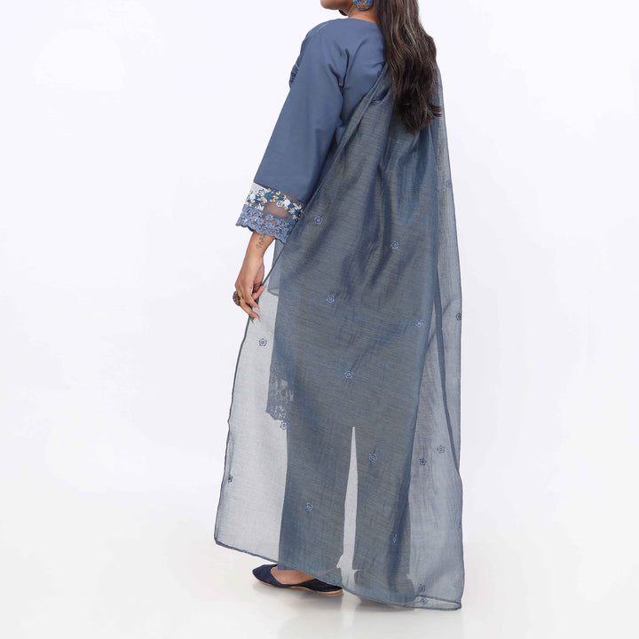 3PC- Cotton Cambric Embroiderd Suit PS5508