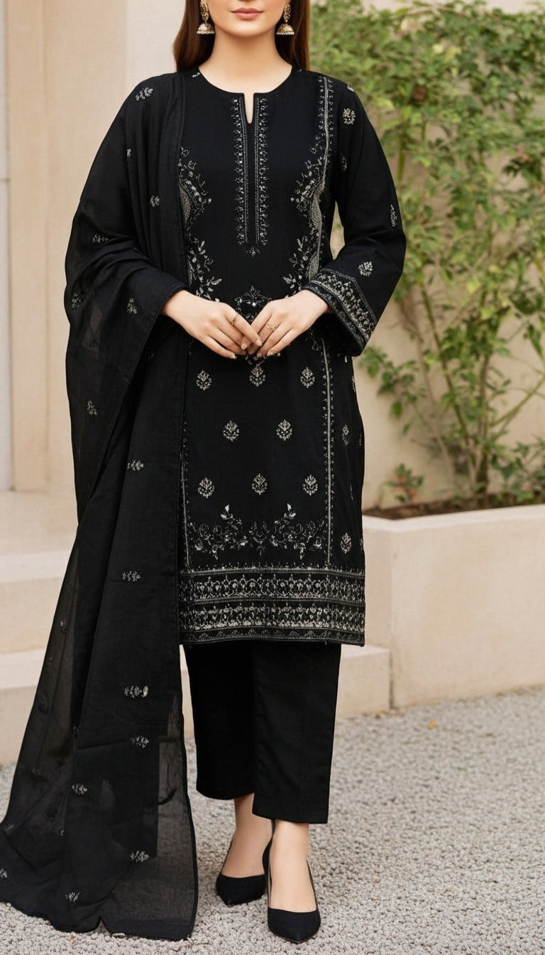3 PC Embellished Suit PS6007