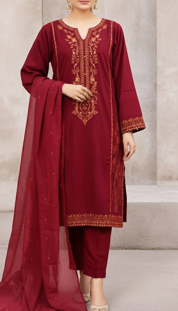 3 PC Embellished Suit PS6008