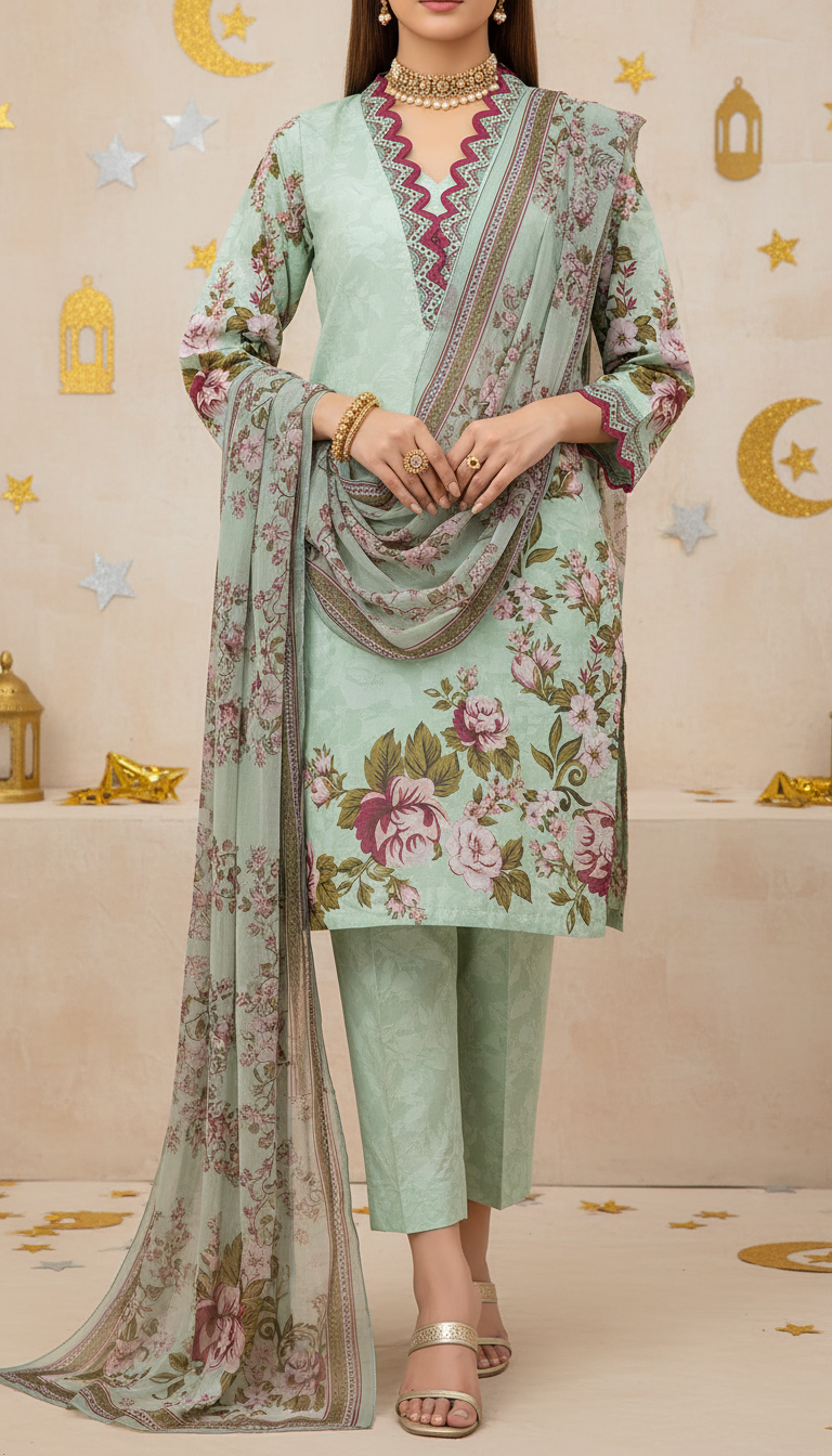 3 PC Embellished Suit PS6046