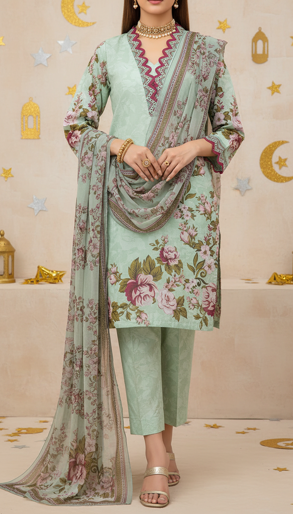 3 PC Embellished Suit PS6046