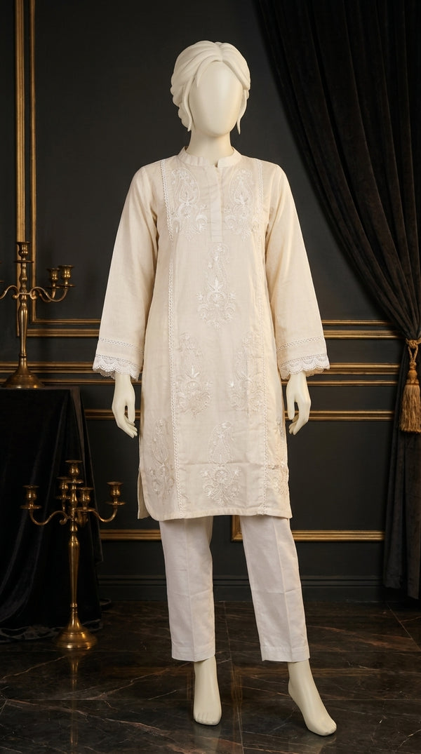 2 PC Embellished Dobby Suit PS605093