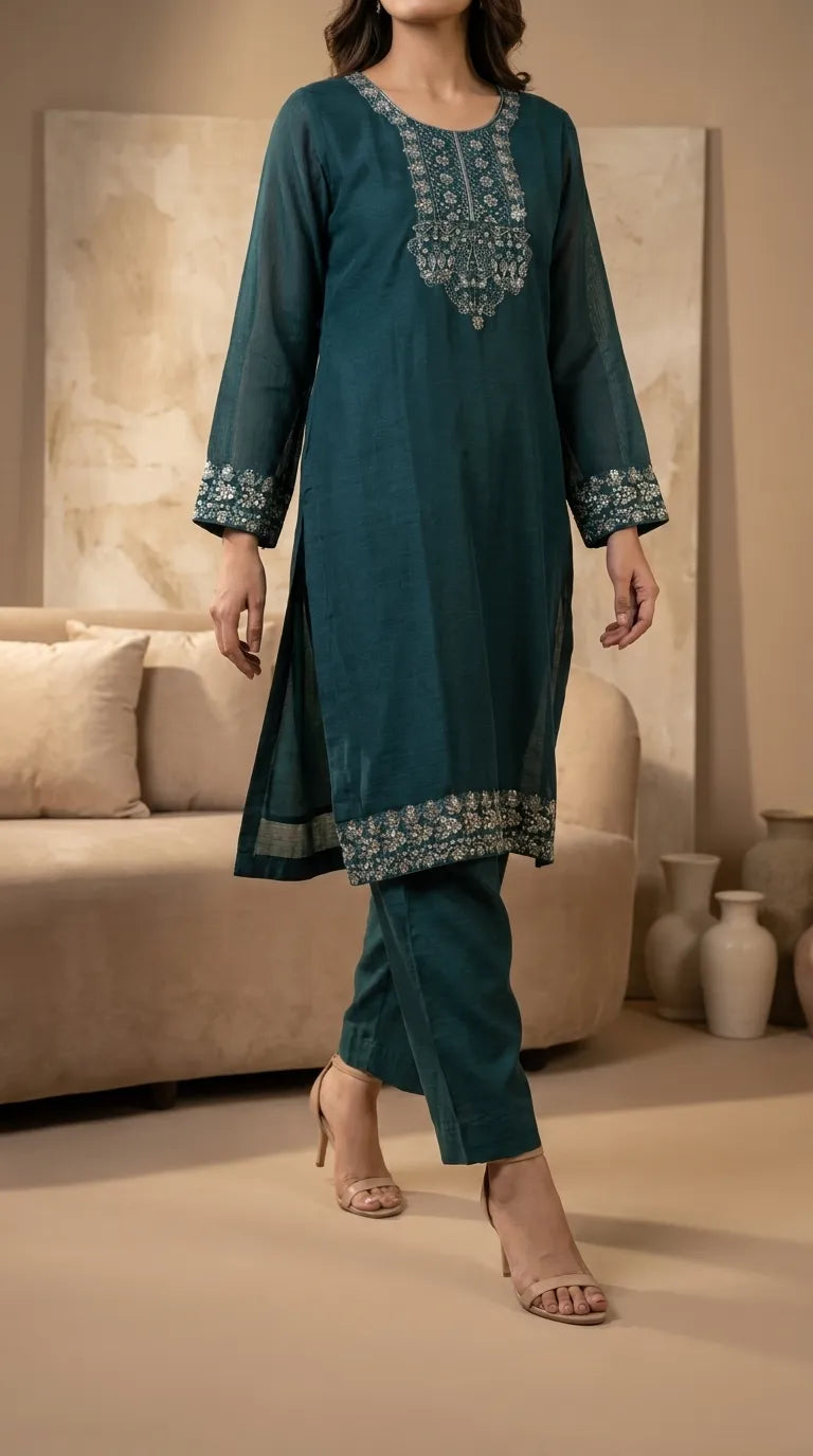 2 PC Embellished Suit PS608763