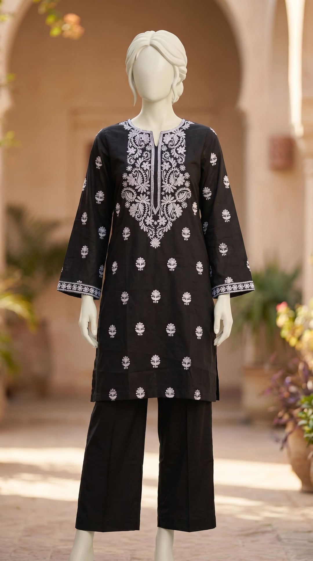 2 PC Embellished Dobby Suit PS609101