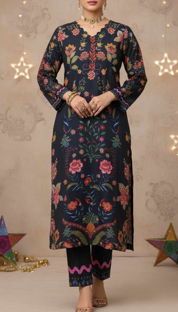 2 PC Digital Printed Suit PS6151