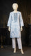 White Digital Printed Cotton Cambric Shirt PS617309