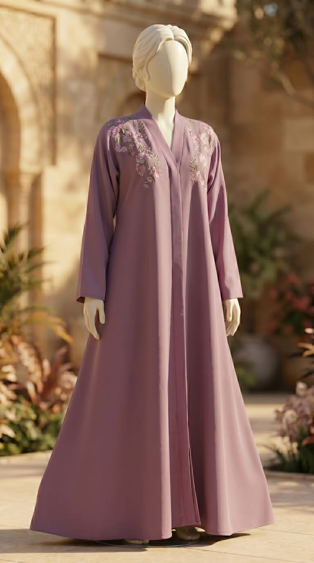 Purple Grip Silk Abaya PS618266