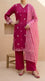 3 PC Embellished Cambric Stitched Suit PS619659
