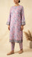 2 PC Digital Printed Raw Silk Suit PS620923