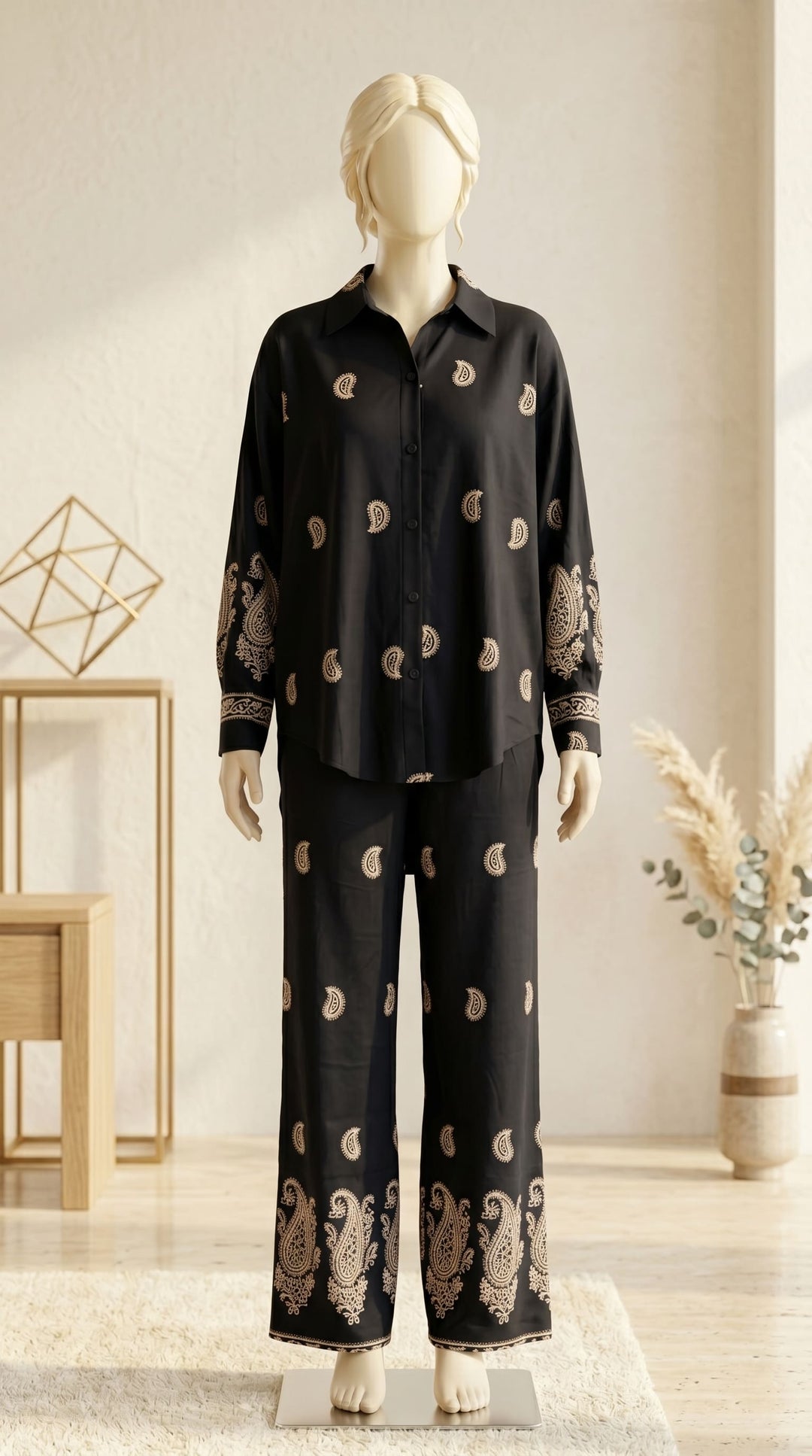 2 PC Embellished Blended Mix Co-ord Set PS622701