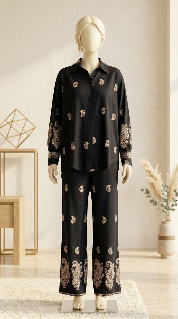 2 PC Embellished Blended Mix Co-ord Set PS622701