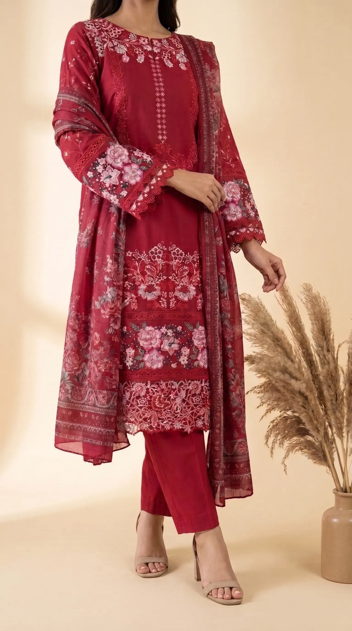 3 PC Embellished Suit PS627313